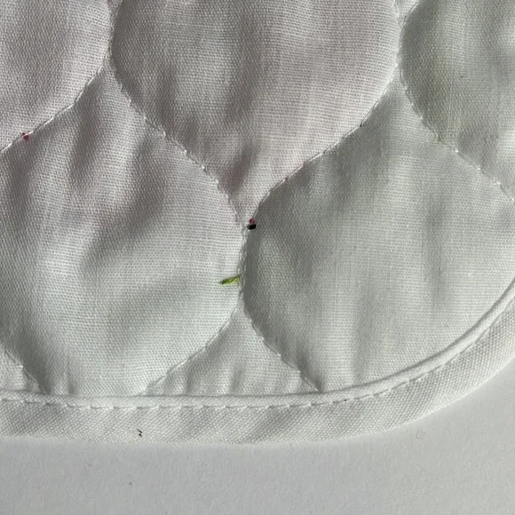 Handmade Quilted Baby Bib Cross-stitch Cat Kitten Cross Stitch - Picture 10 of 13